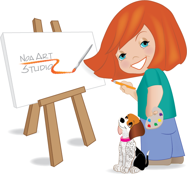 Noa Art Studio comic logo