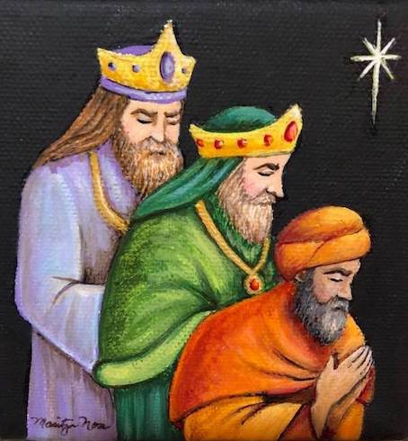 Three Kings mini-painting